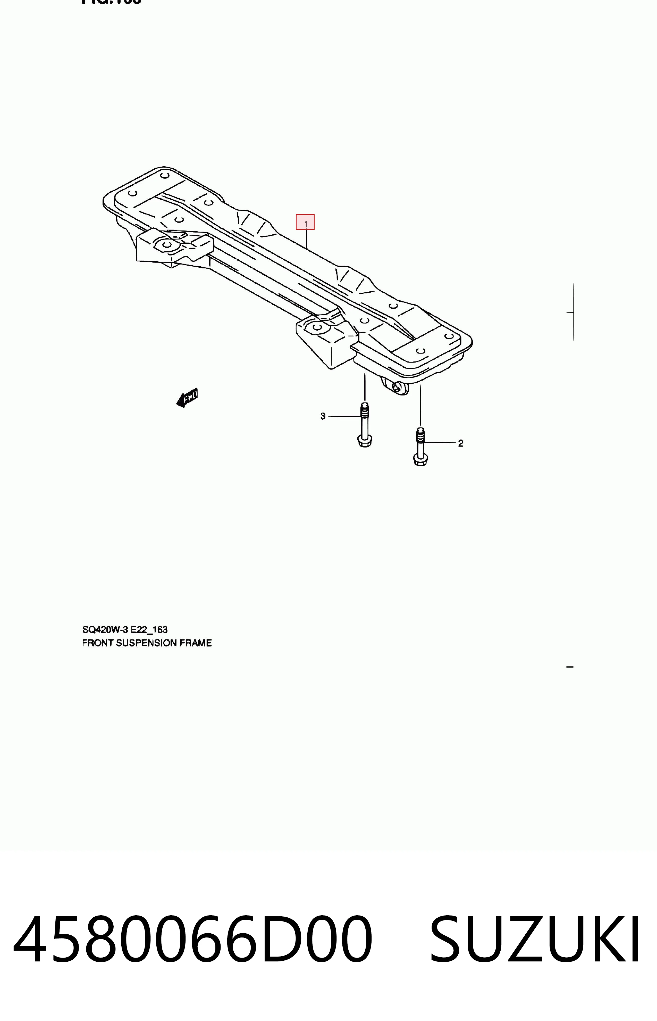 Viga de suspensão dianteira (plataforma veicular) para Suzuki Grand Vitara  FT, HT