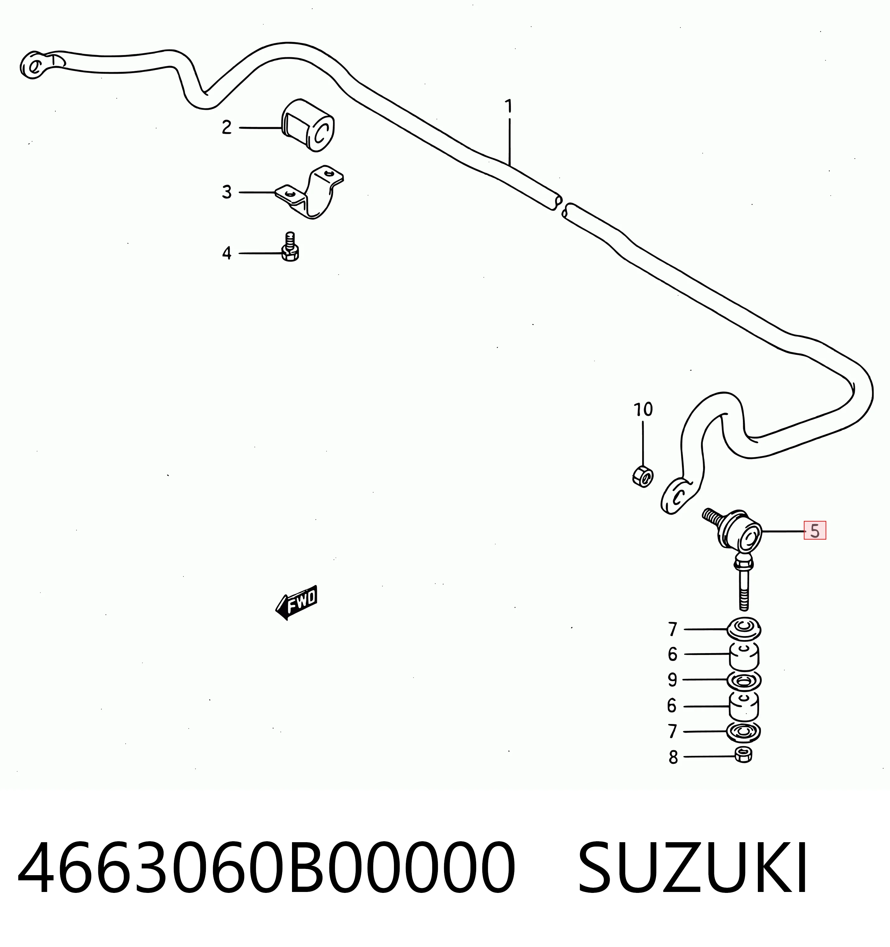 Montante de estabilizador dianteiro Suzuki Swift preço, a partir de 10,18 USD