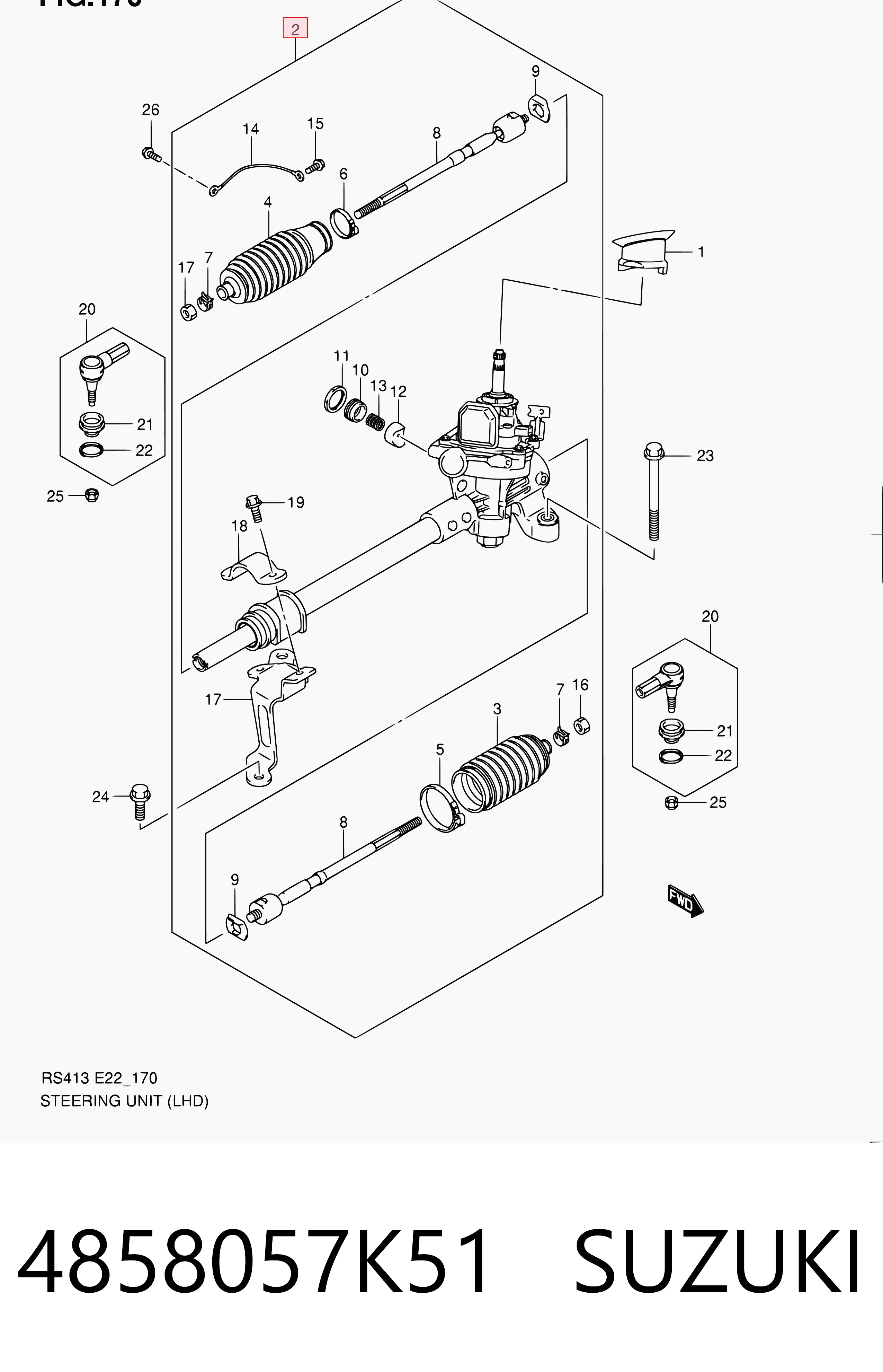 Compre Cremalheira da direção Suzuki Swift 3
