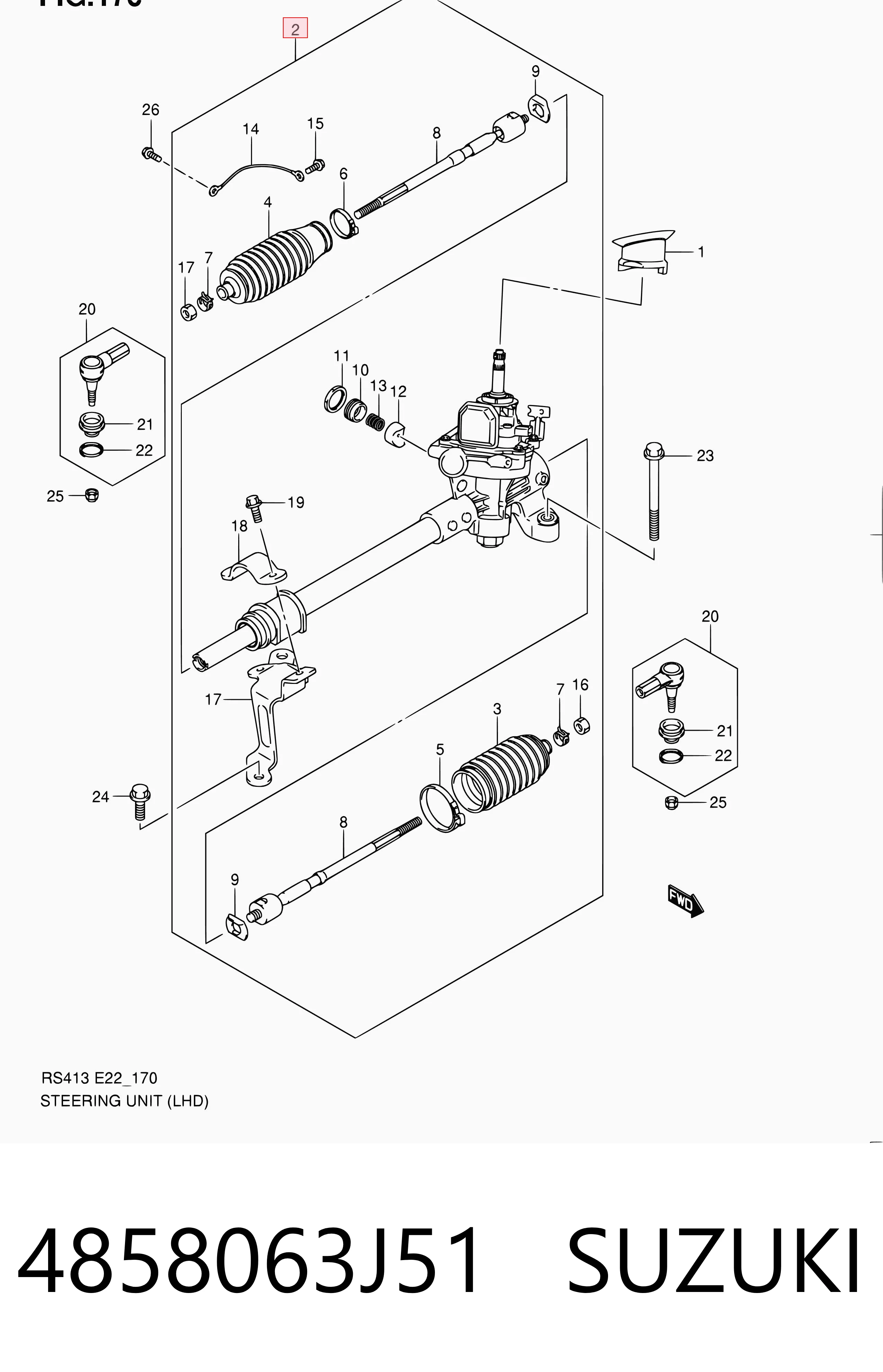 Compre Cremalheira da direção Suzuki Swift 3