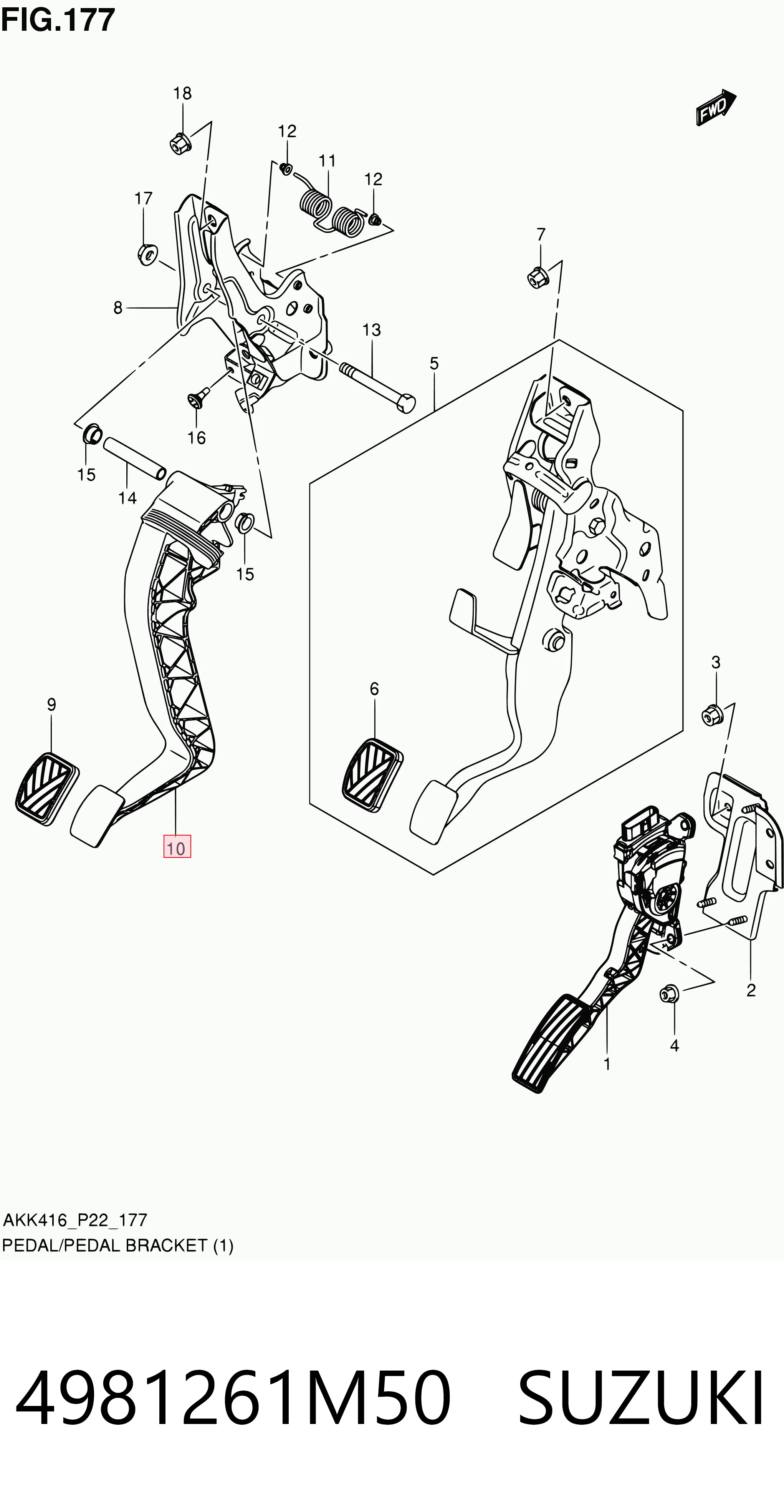 Pedal de embraiagem Suzuki Vitara  LY ao melhor preço