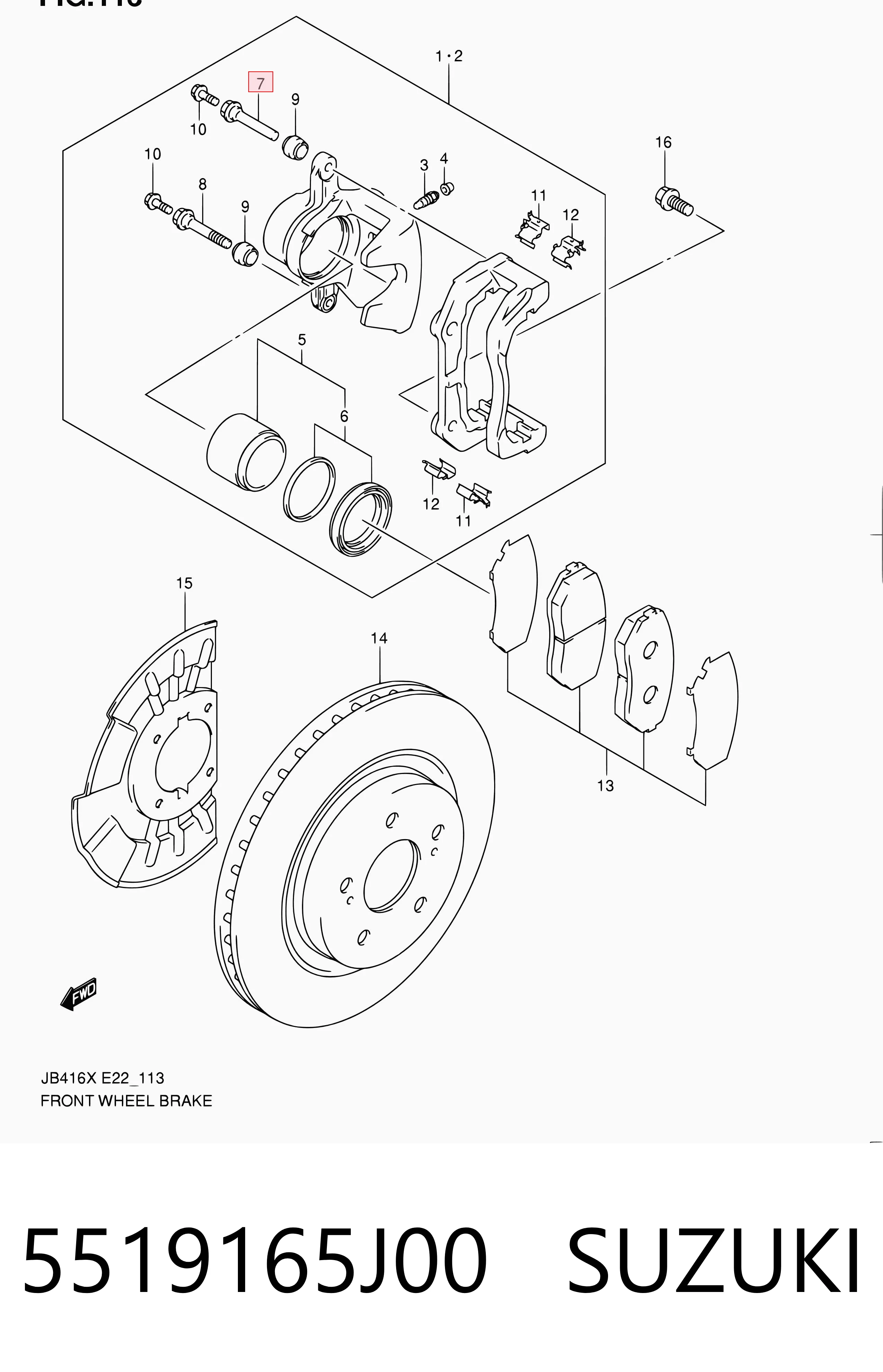 5519165J00 Suzuki