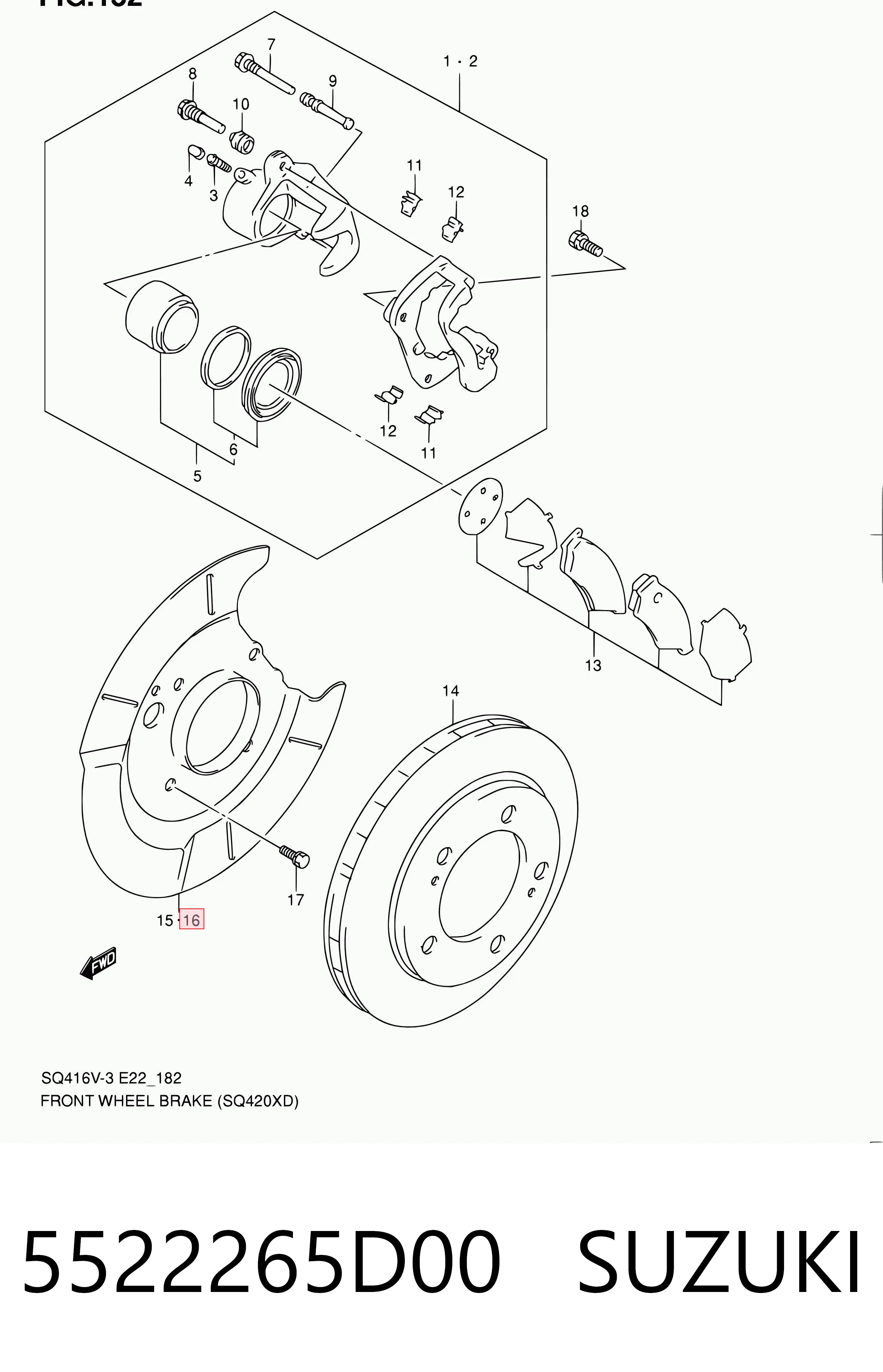5522265D00 Suzuki