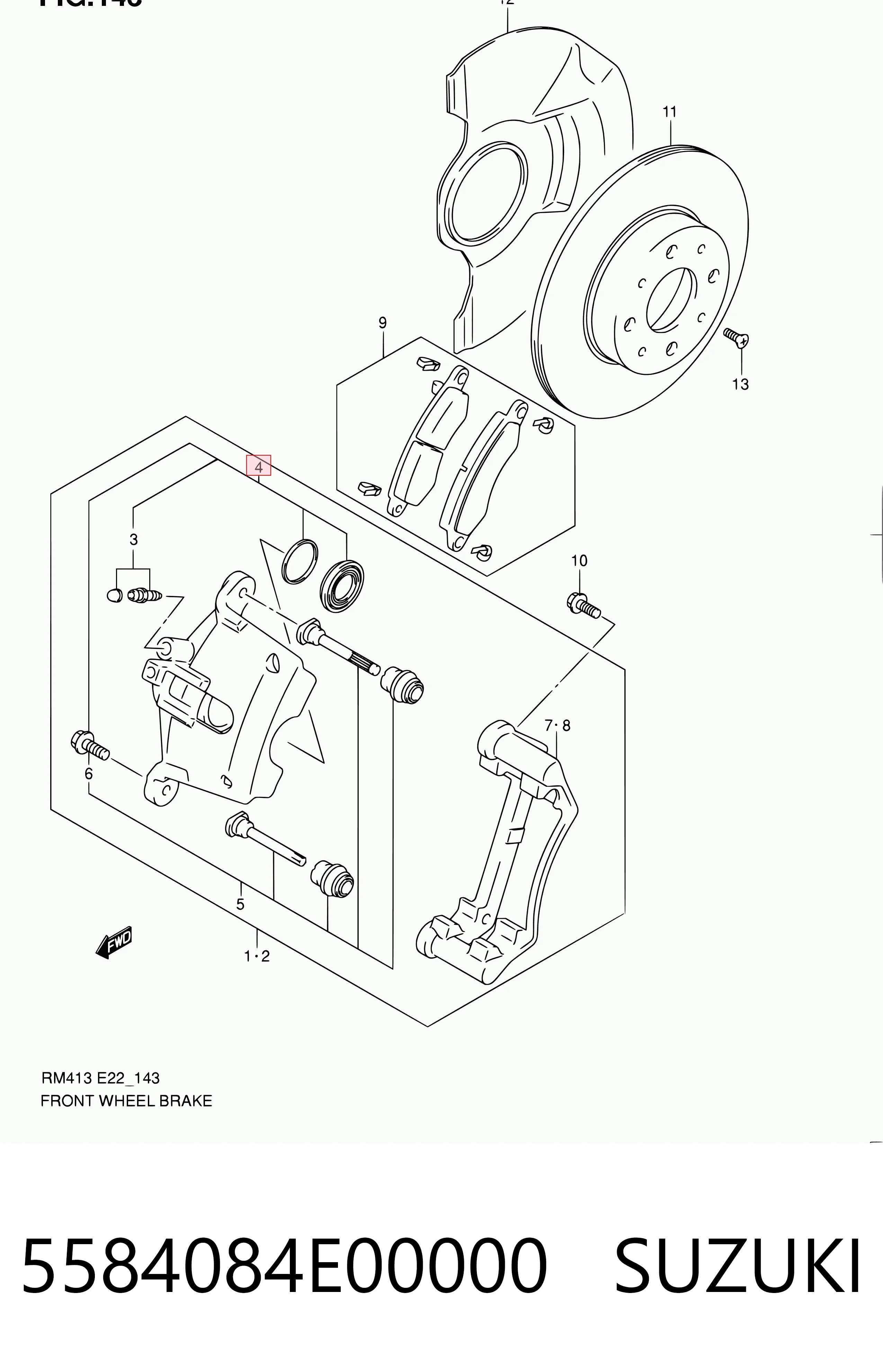 Kit de reparação de suporte do freio dianteiro Suzuki Ignis preço, a partir de 14,51 USD