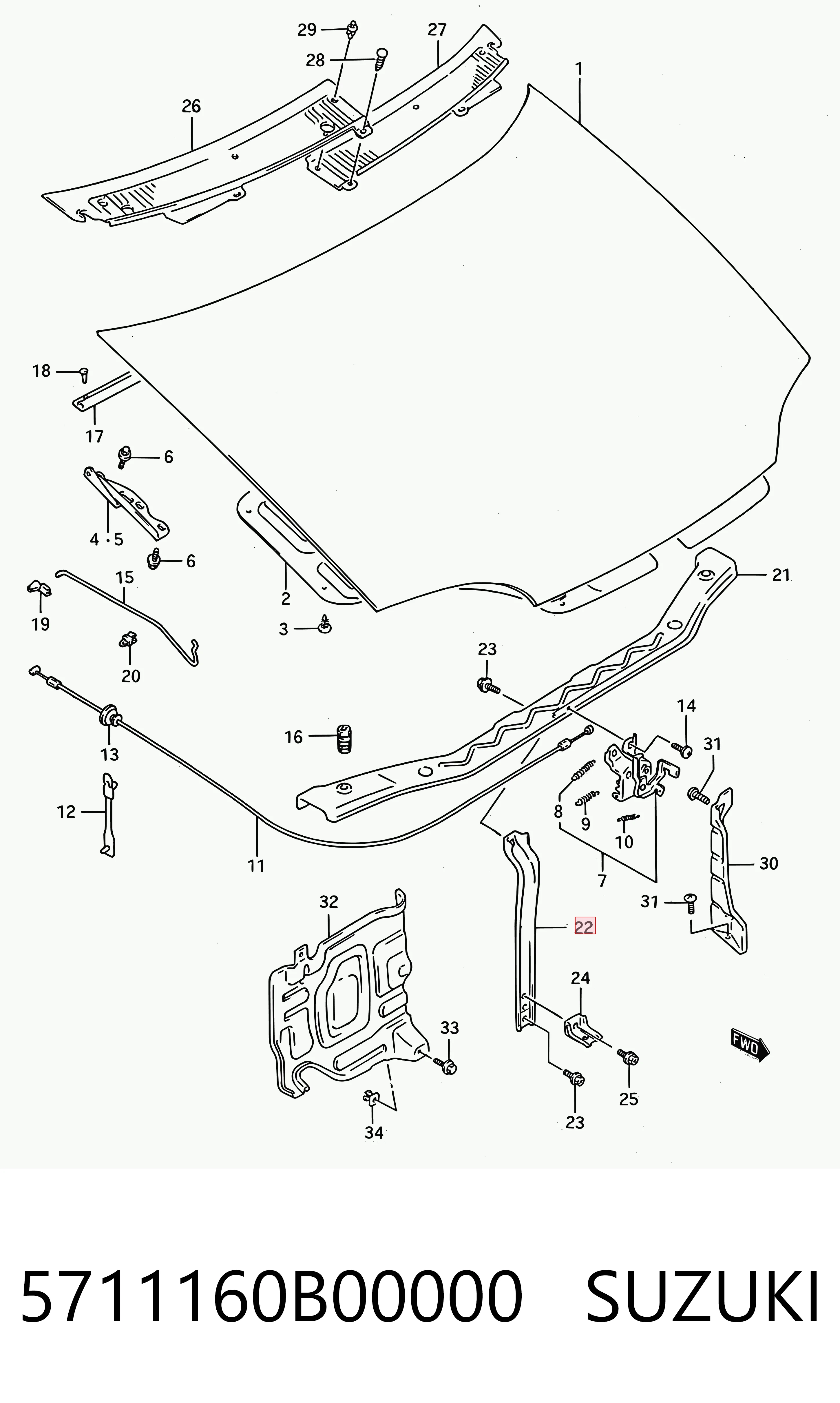 5711160B00000 Suzuki