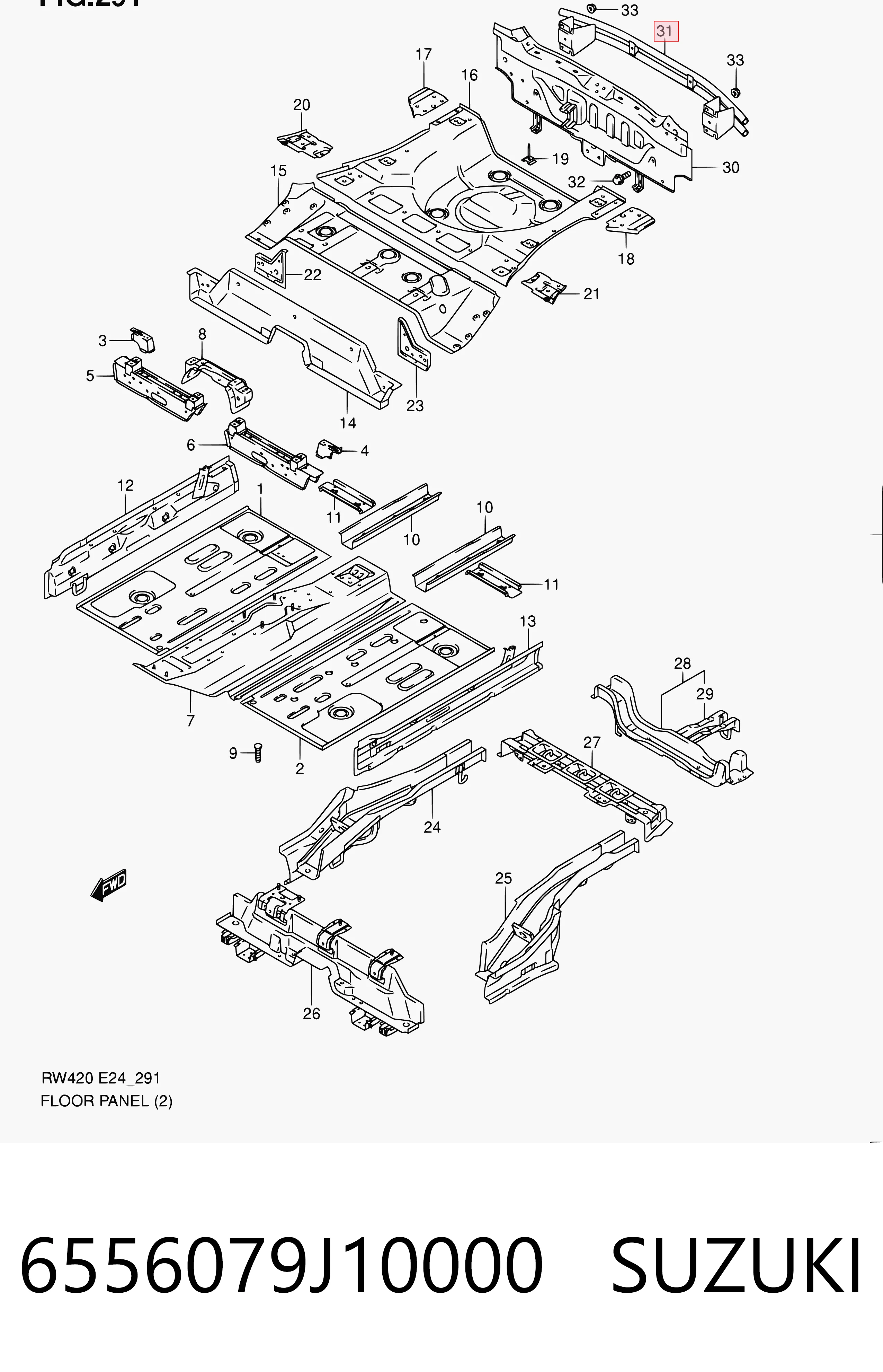 Reforçador do pára-choque traseiro para Suzuki SX4  GY