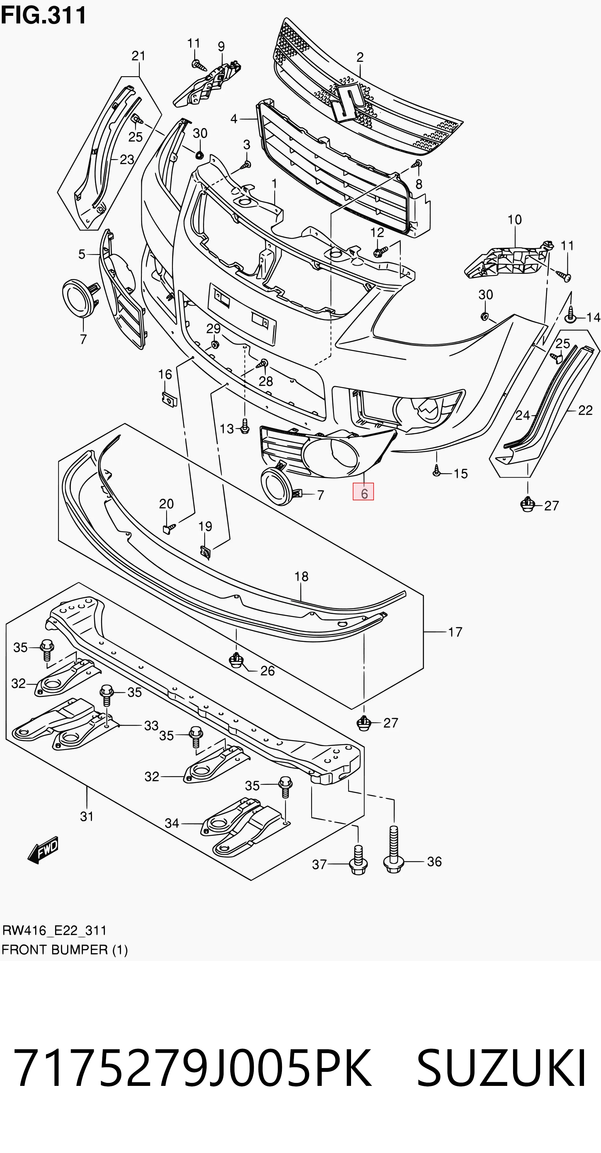 7175279J005PK Suzuki