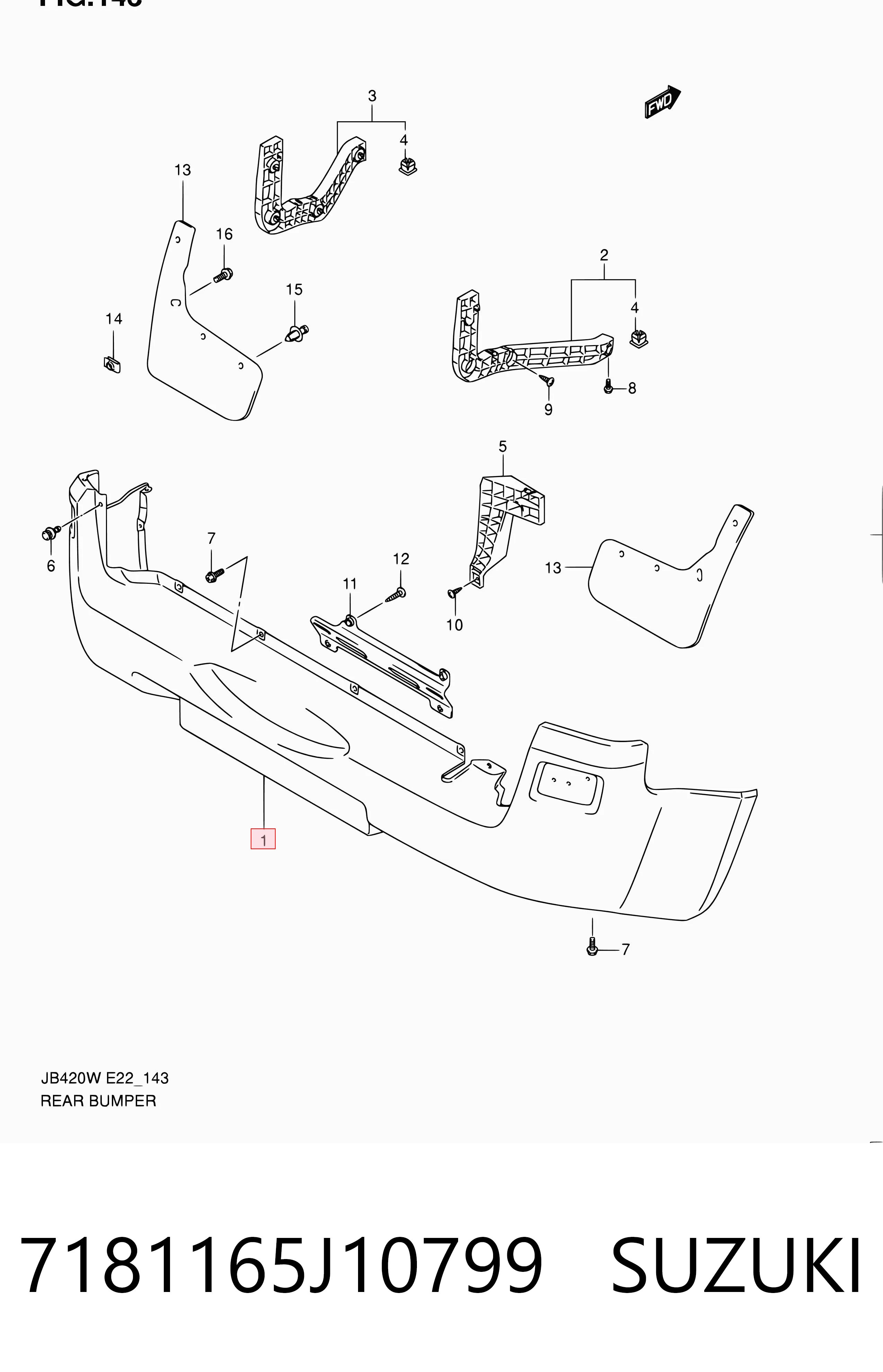 Pára-choque traseiro Suzuki Grand Vitara preço, a partir de 229,50 USD