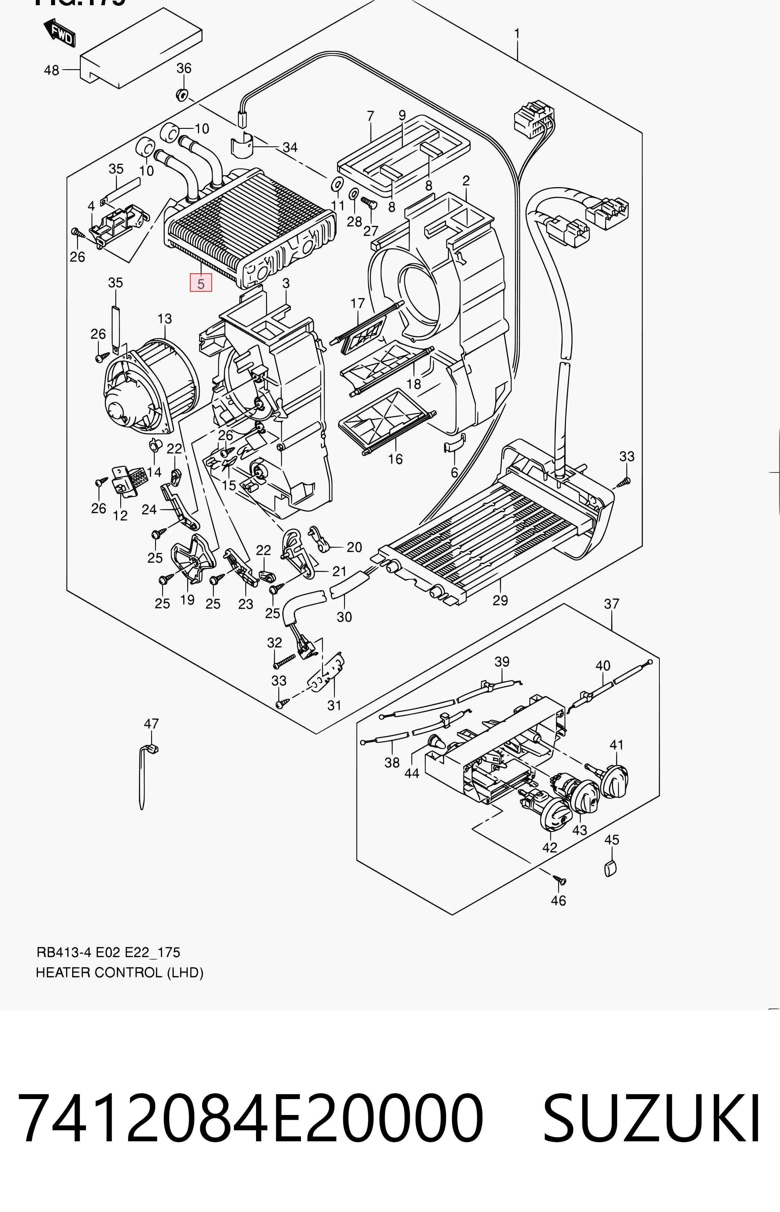 Radiador de forno (de aquecedor) Suzuki Ignis II FH ao melhor preço