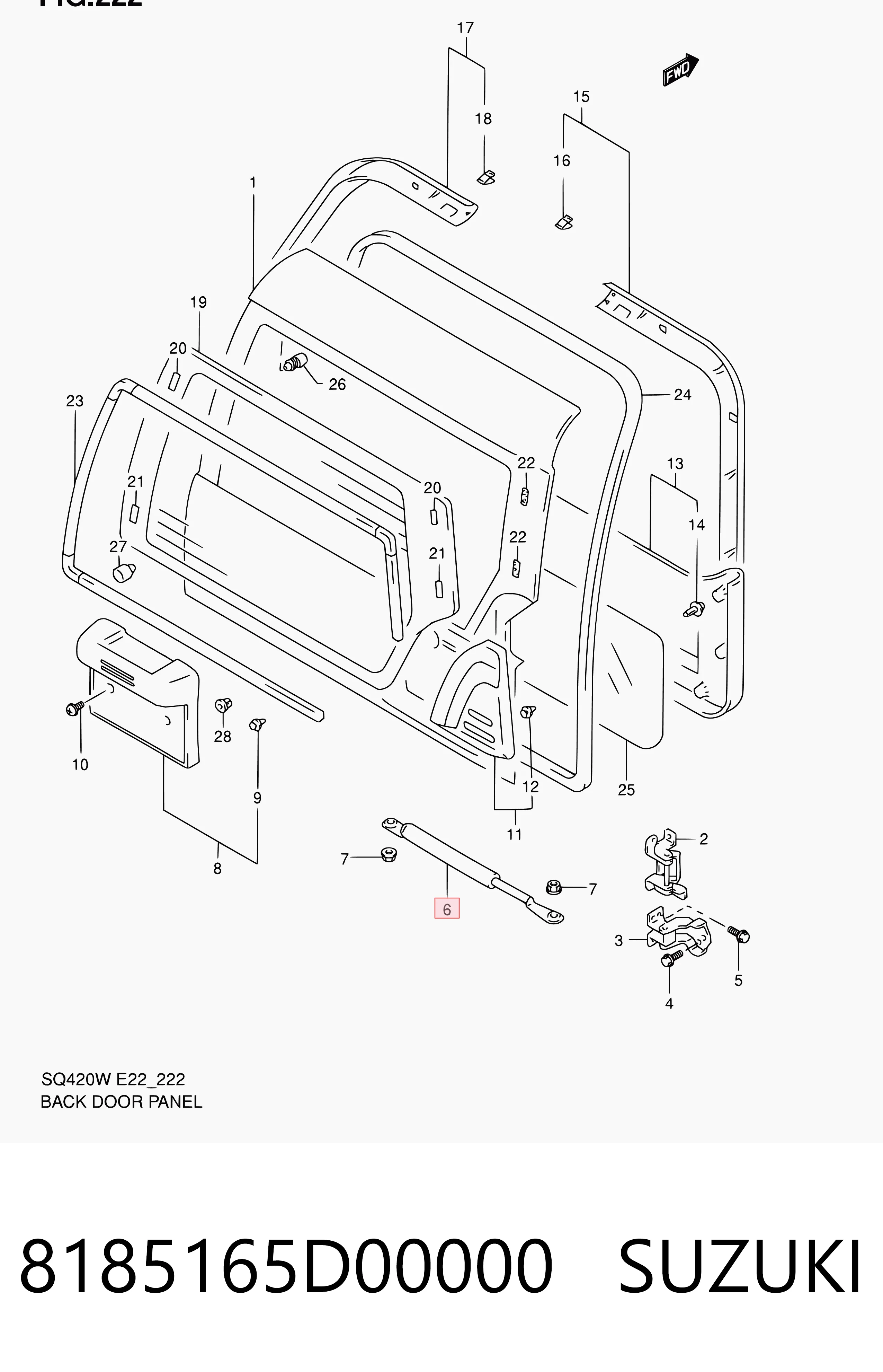 Amortecedor de tampa de porta-malas (de 3ª/5ª porta traseira) NPS S630I06 preço, a partir de 22,38 USD