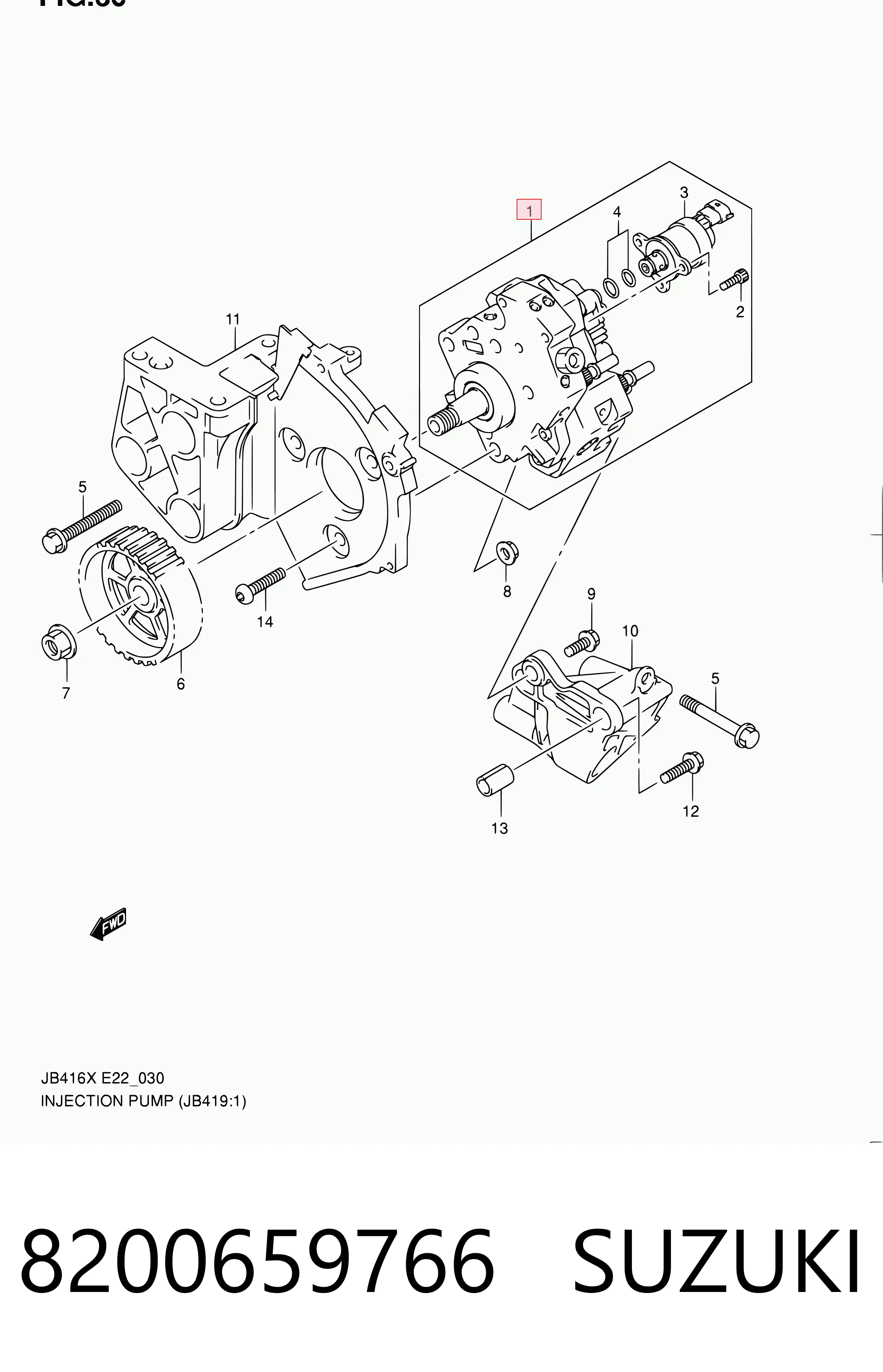 Bomba de combustível de pressão alta Suzuki Grand Vitara  JB