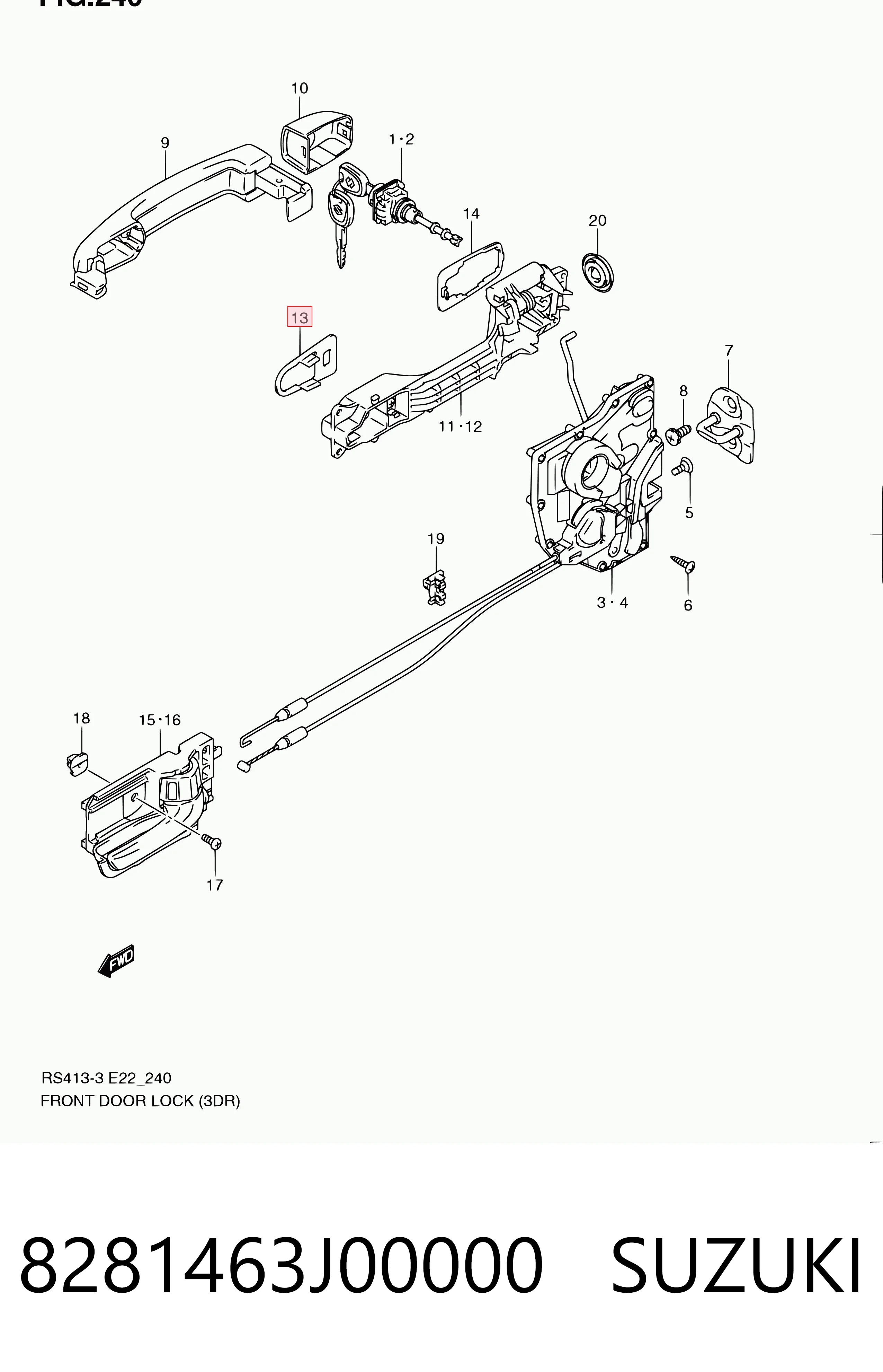 8281463J00000 Suzuki
