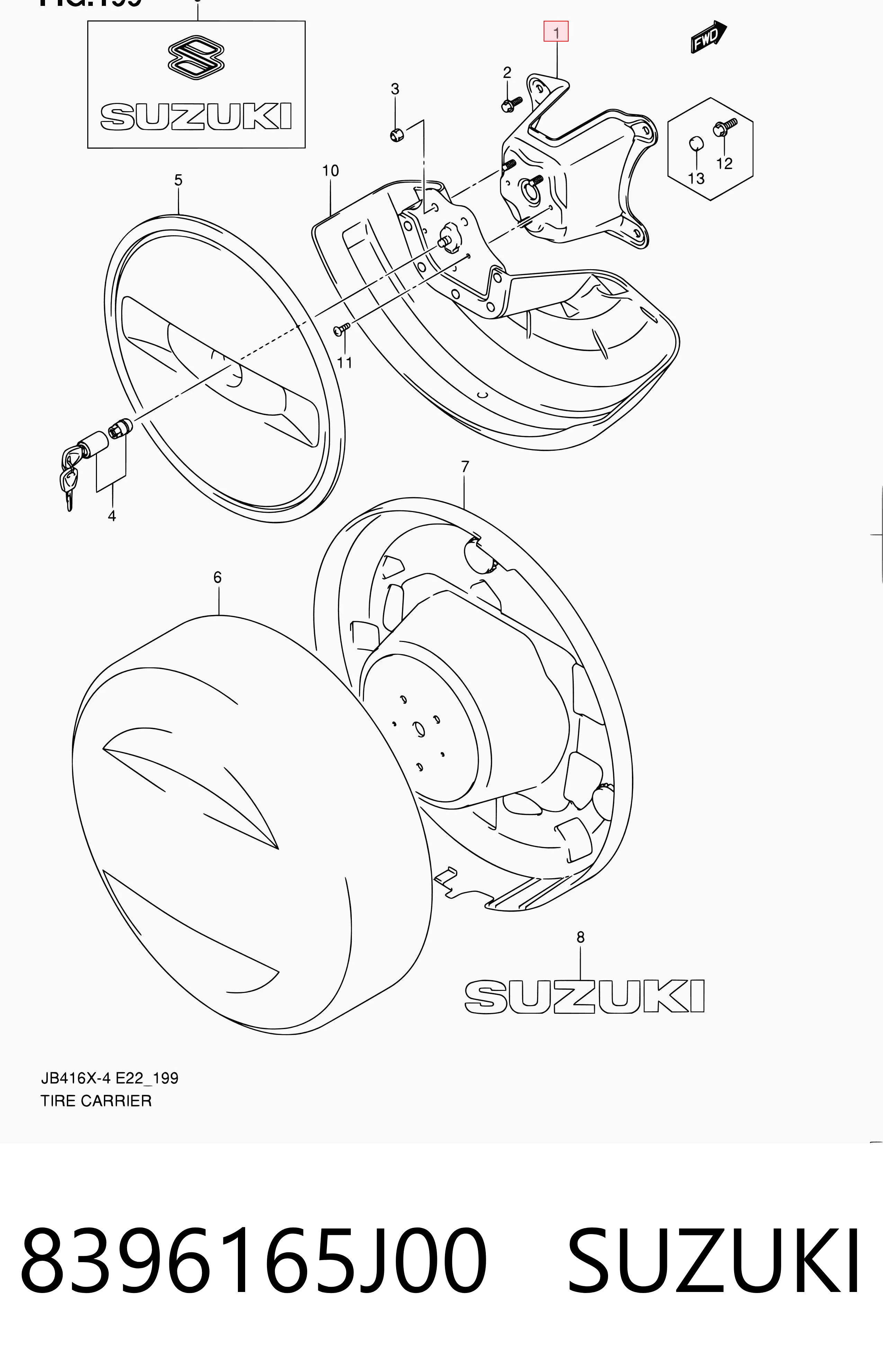 8396165J00 Suzuki