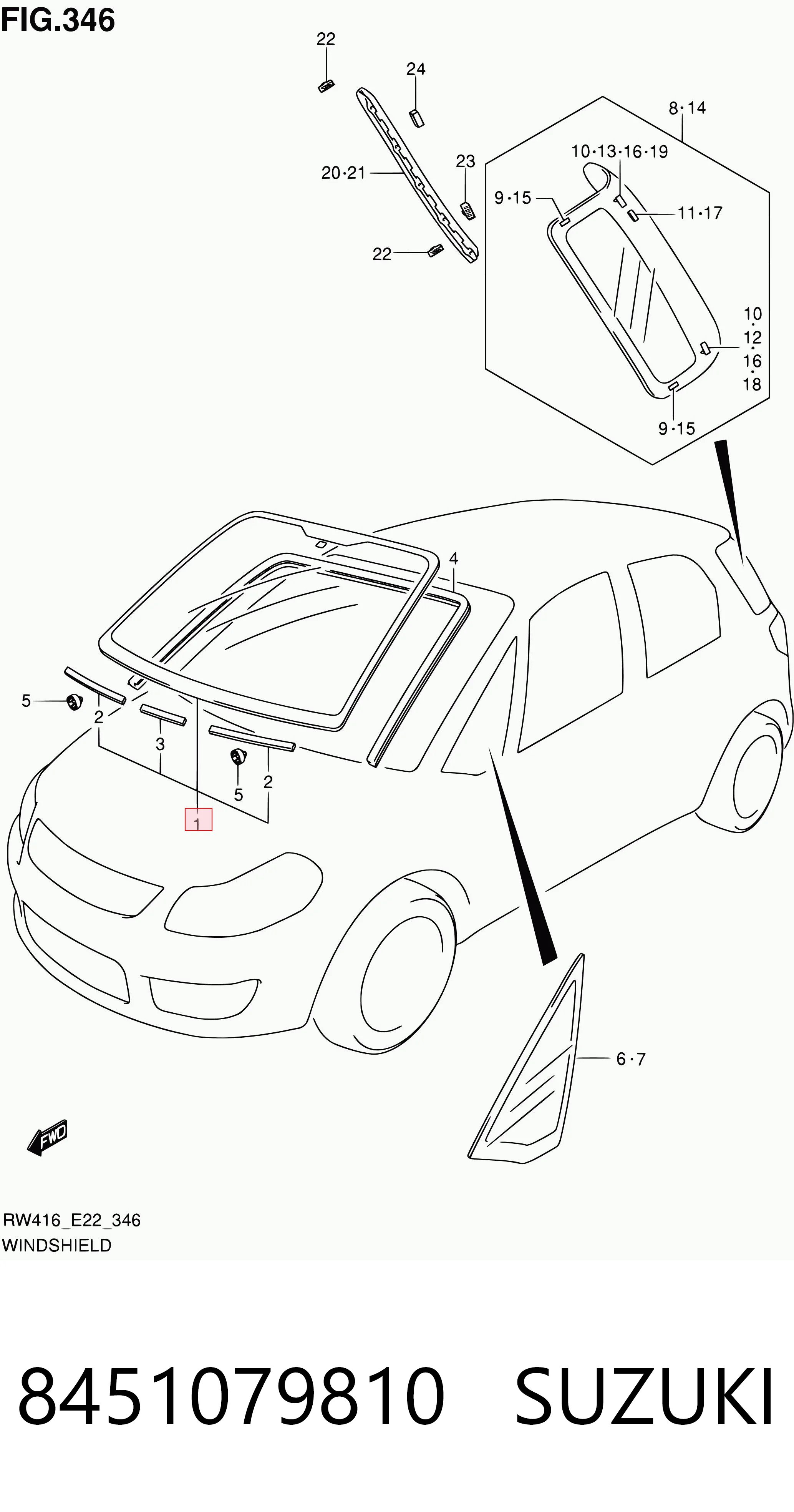 Pára-brisas Suzuki SX4  GY ao melhor preço