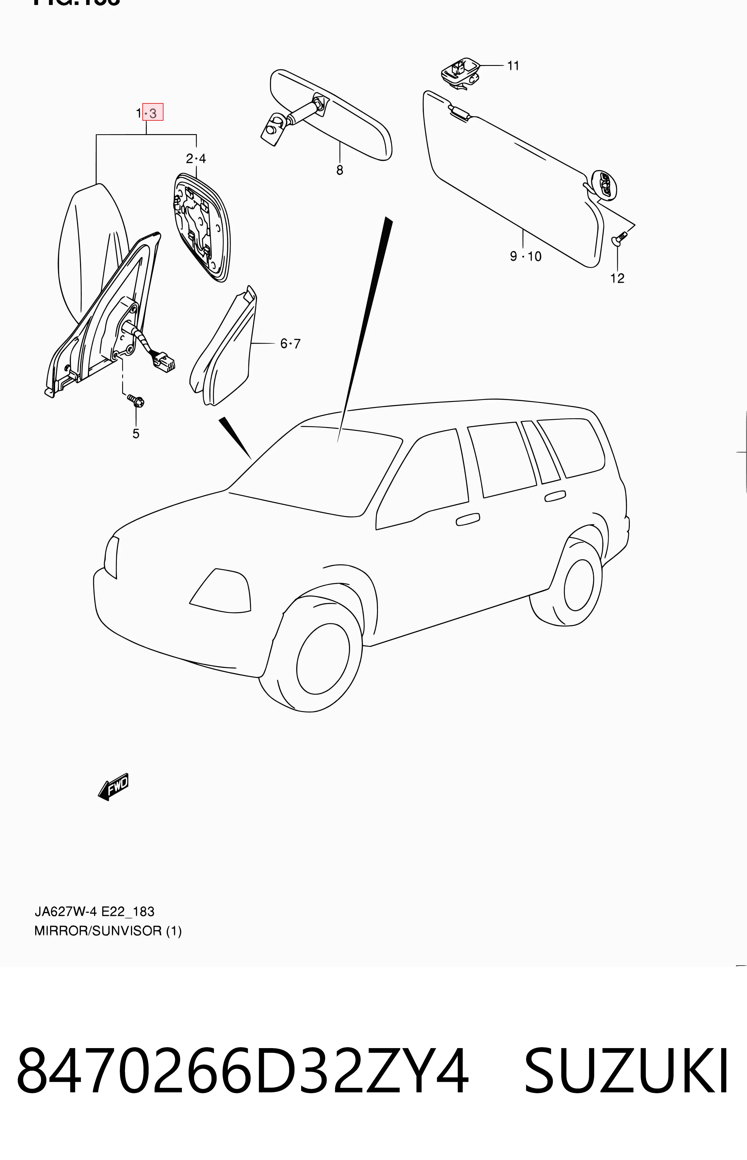 8470266D32ZY4 Suzuki