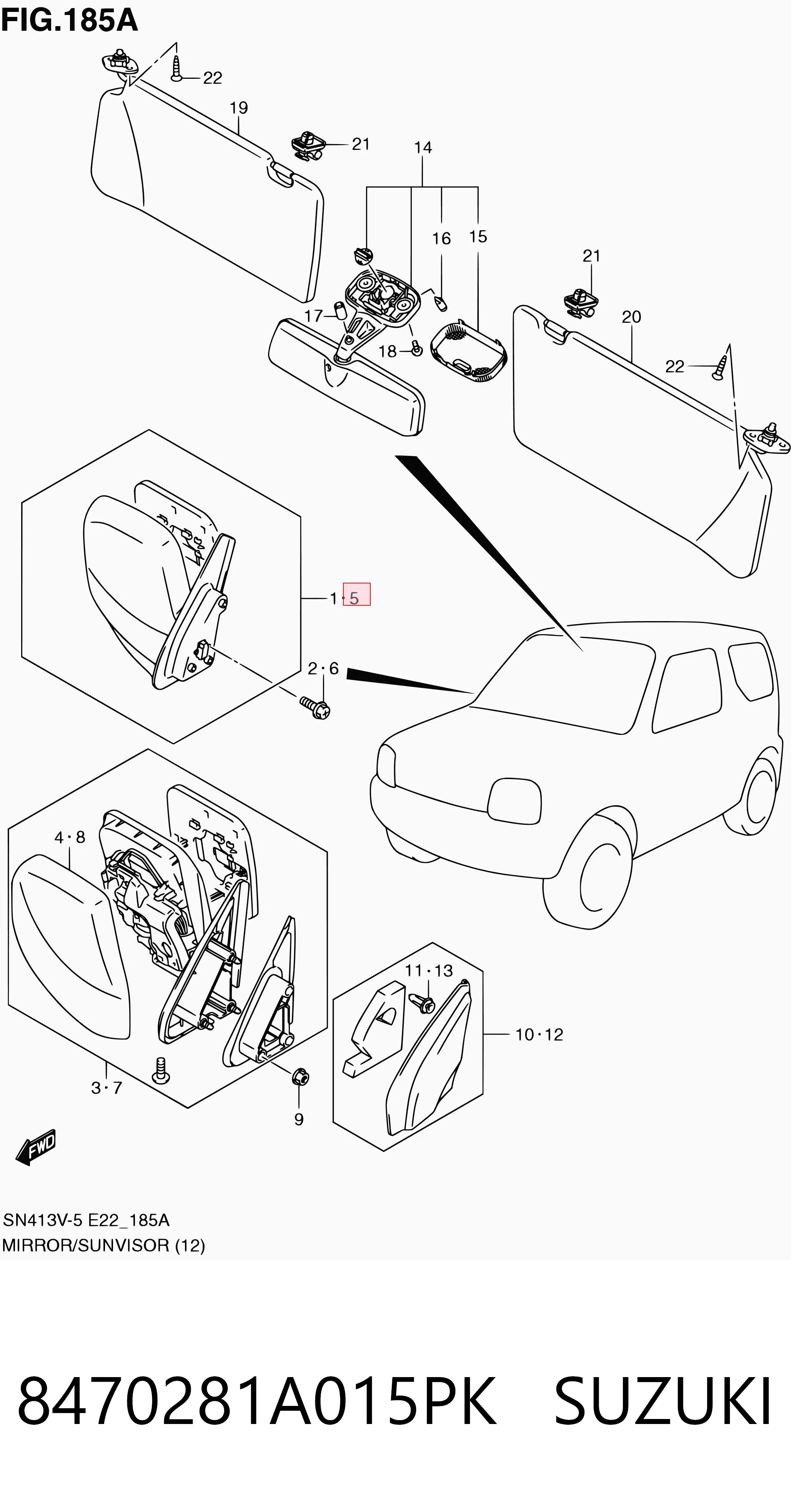 8470281A015PK Suzuki