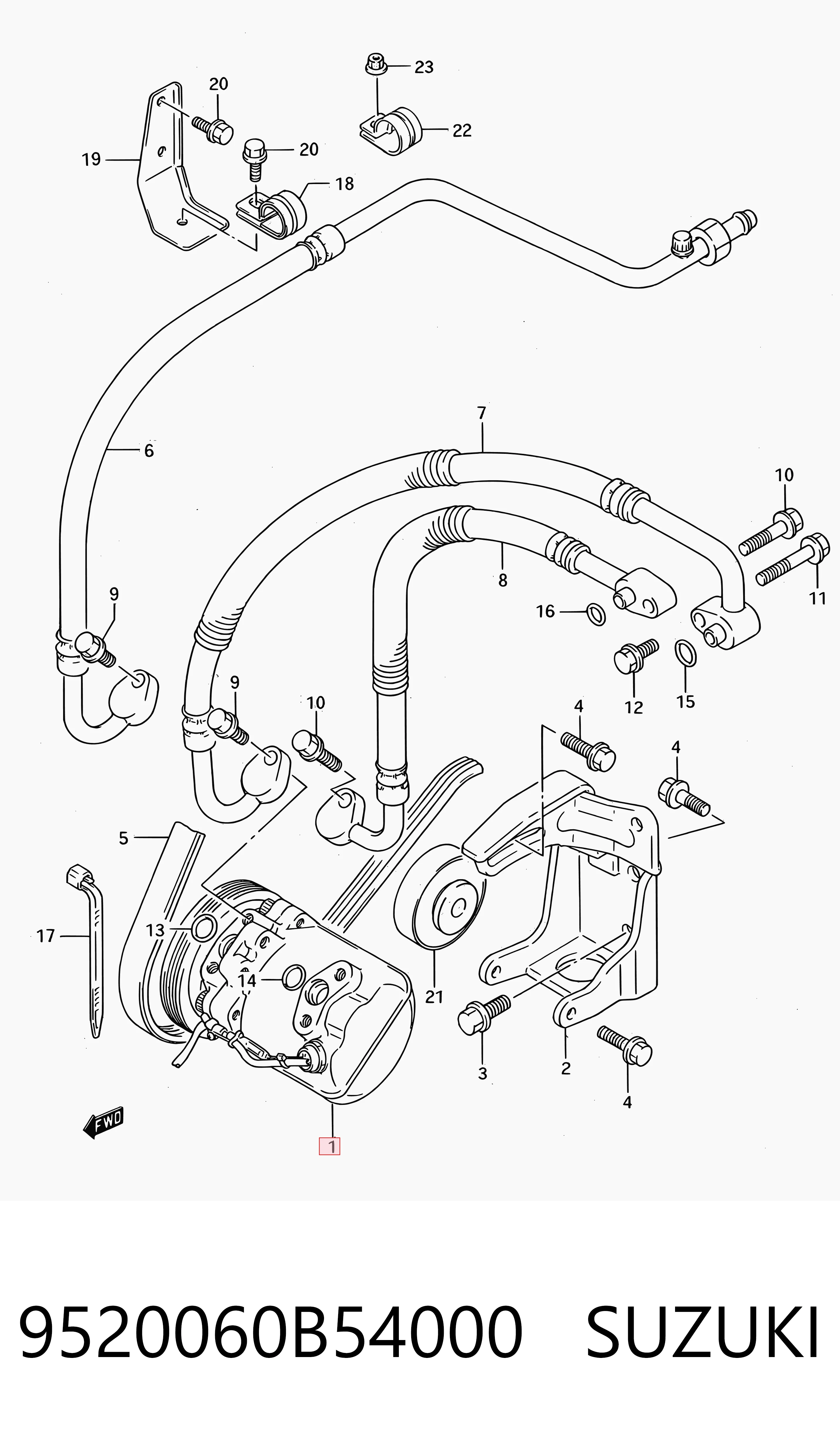 Compre Compressor de aparelho de ar condicionado Suzuki Baleno 