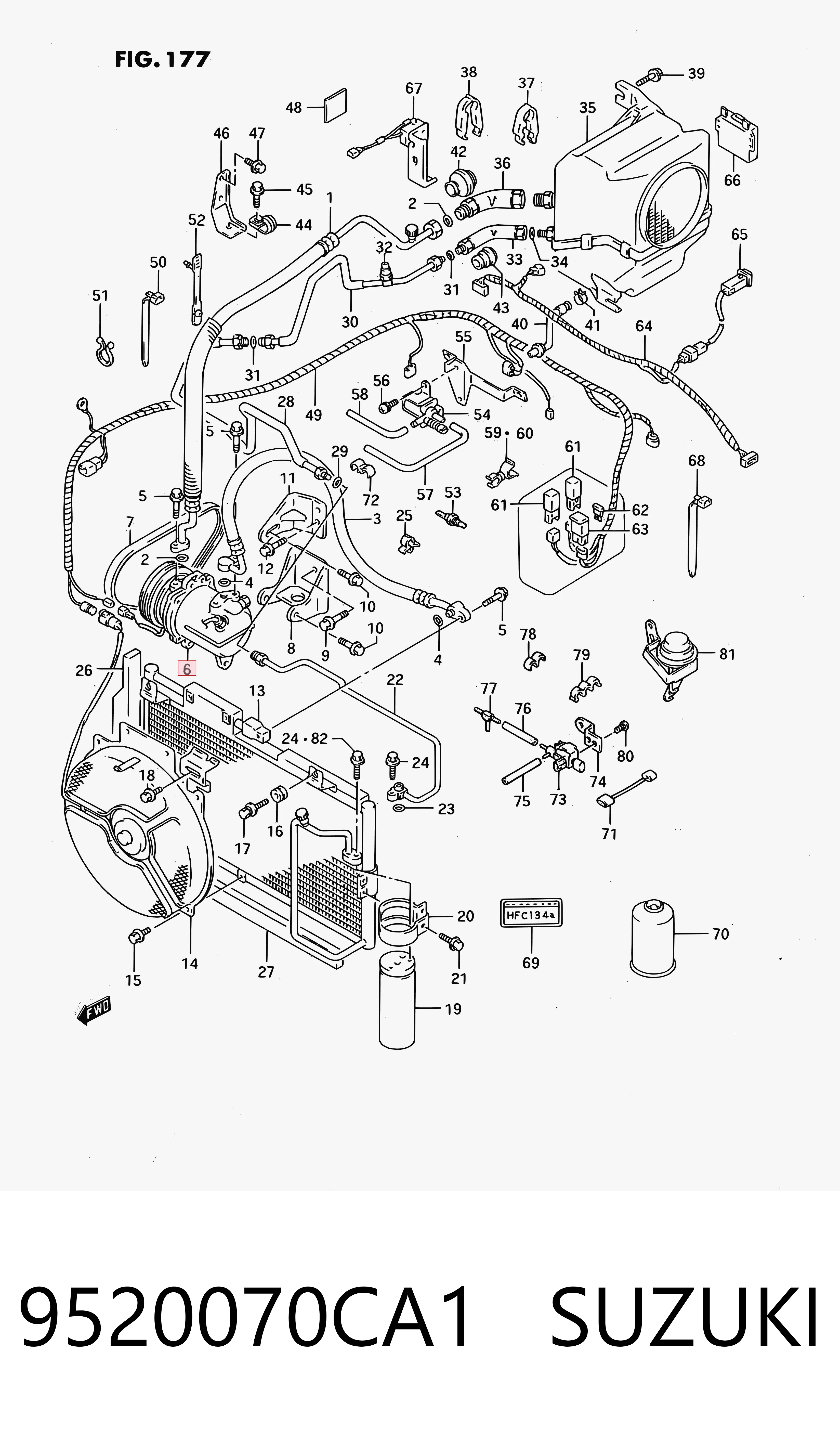 Compressor de aparelho de ar condicionado Suzuki Jimny preço, a partir de 54,57 USD