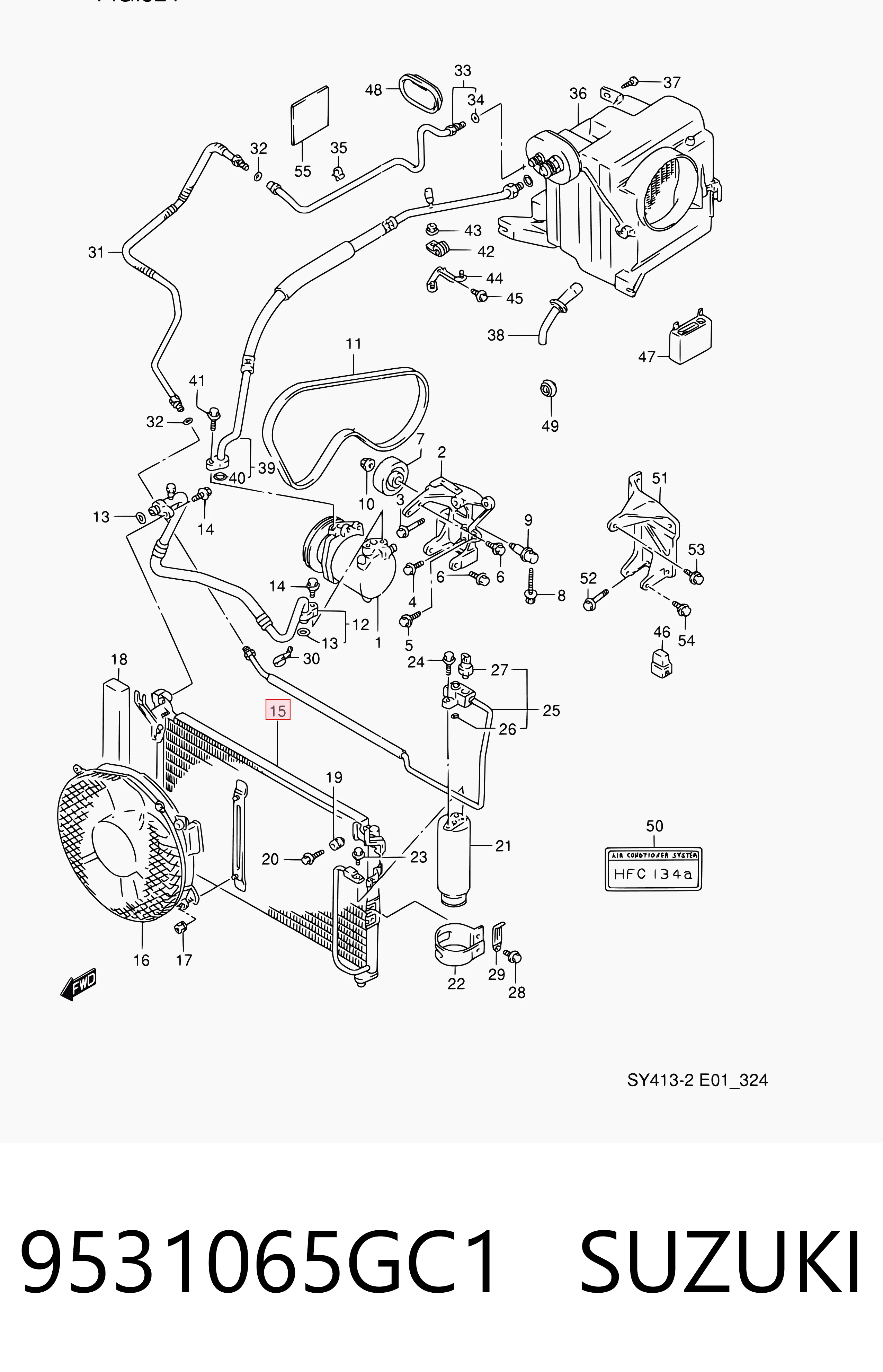 Compre Radiador de aparelho de ar condicionado Suzuki Baleno 