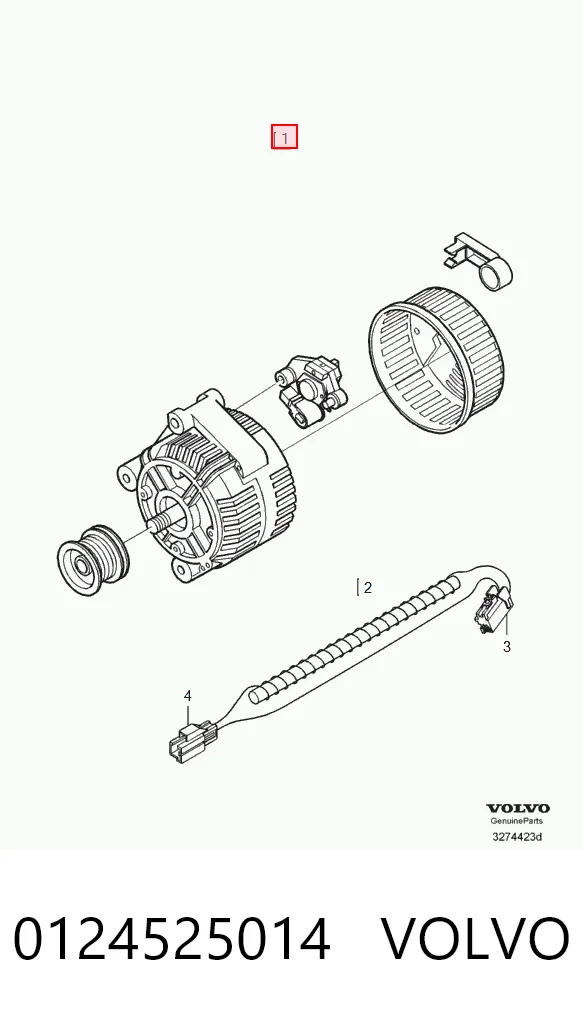 0124525014 Volvo Gerador