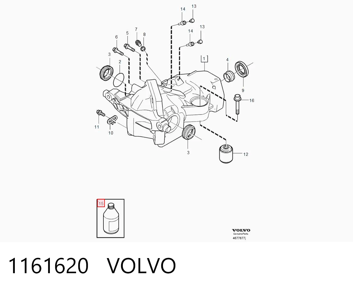 1161620 Volvo Óleo de transmissão