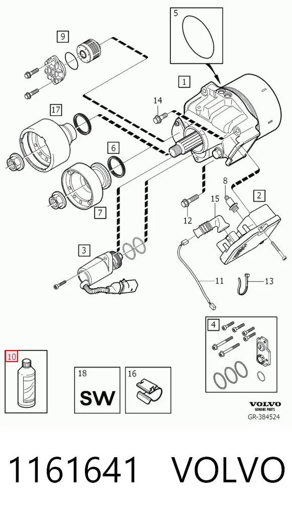 1161641 Volvo Óleo de transmissão
