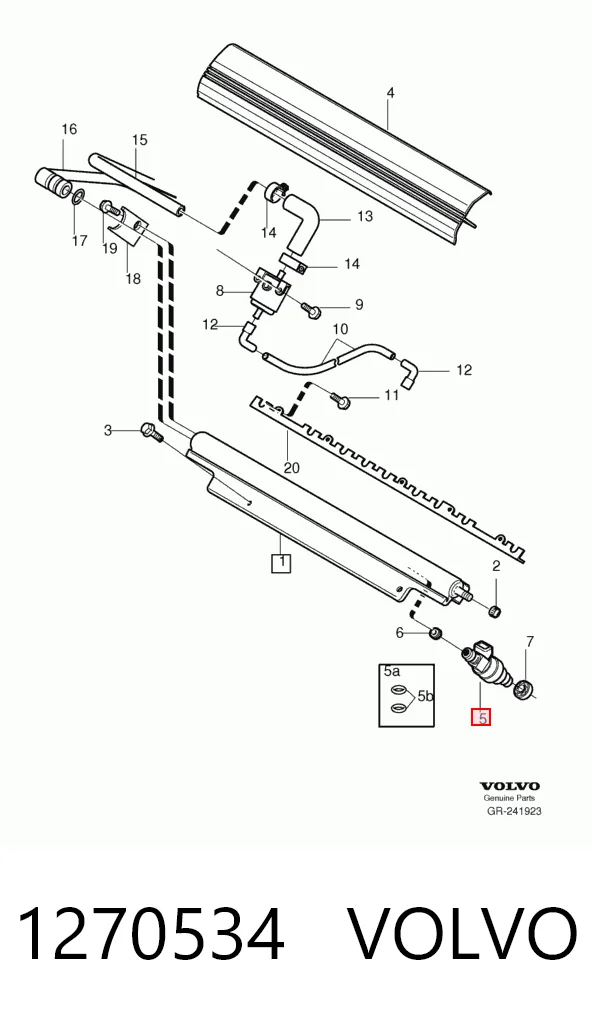 1270534 Volvo Injetor de injeção de combustível