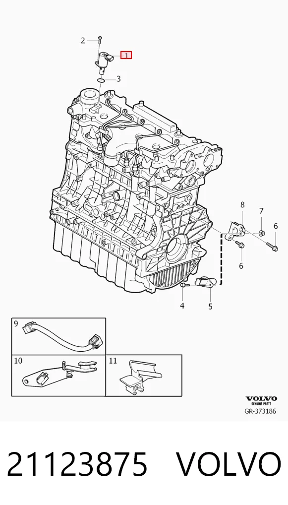21123875 Volvo Sensor de posição da árvore distribuidora
