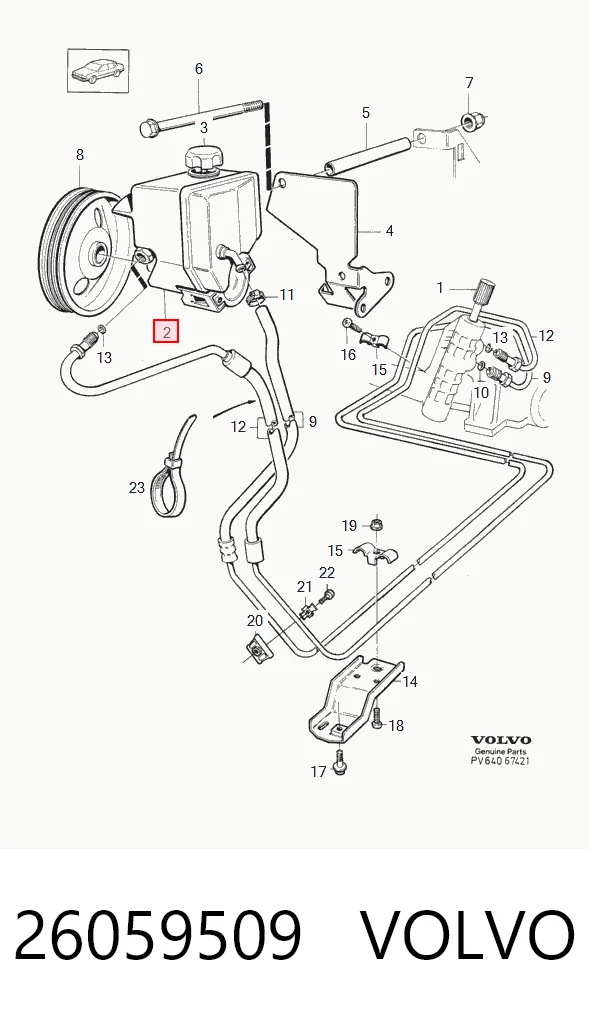 Compre Bomba da Direção hidrâulica assistida Volvo V70 1