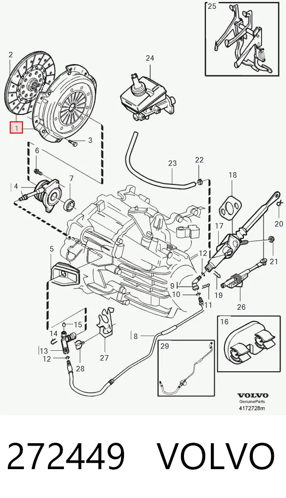 Kit de embraiagem (3 peças) Volvo V70 I LV