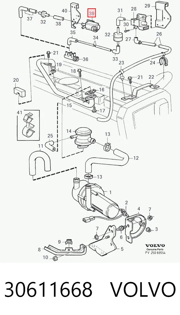 30611668 Volvo Válvula de comutação do sistema de fornecimento de ar