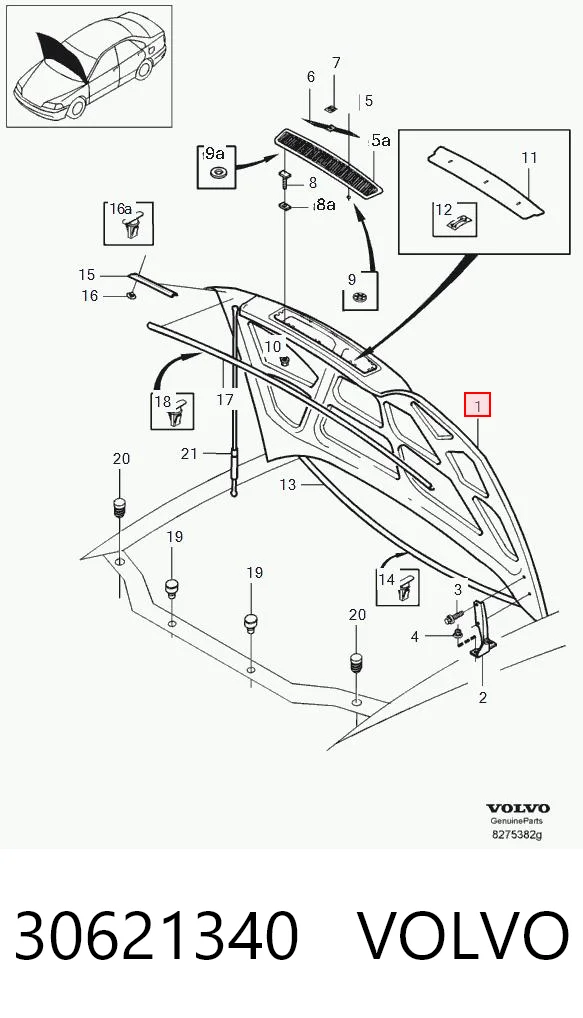 para Volvo S40 I (VS)