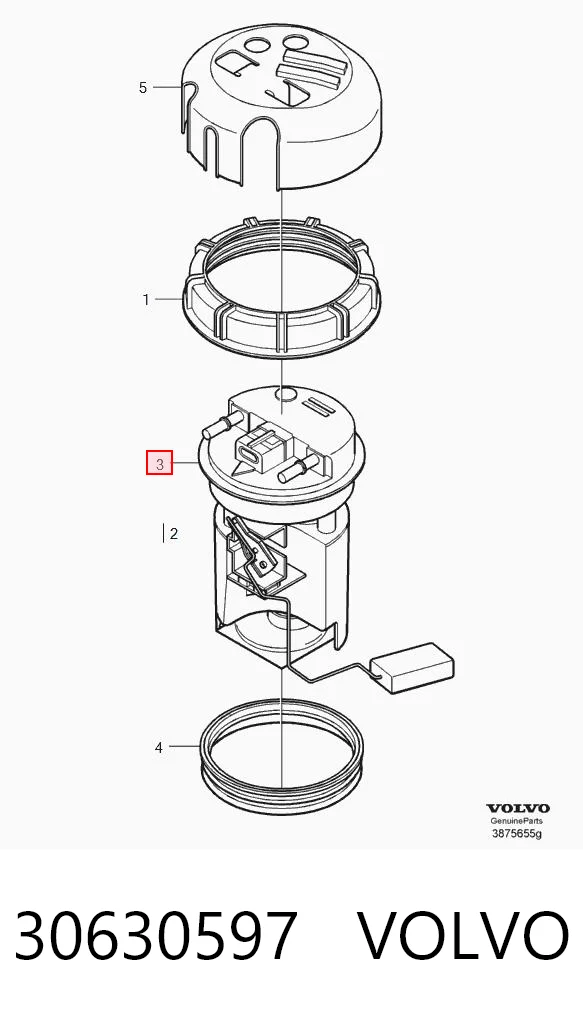 Sensor do nível de combustível no tanque Volvo S40 I VS ao melhor preço