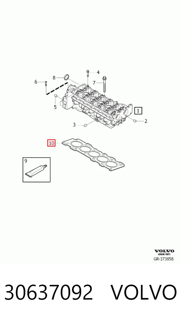 Vedante de cabeça de motor (CBC) para Volvo XC90  