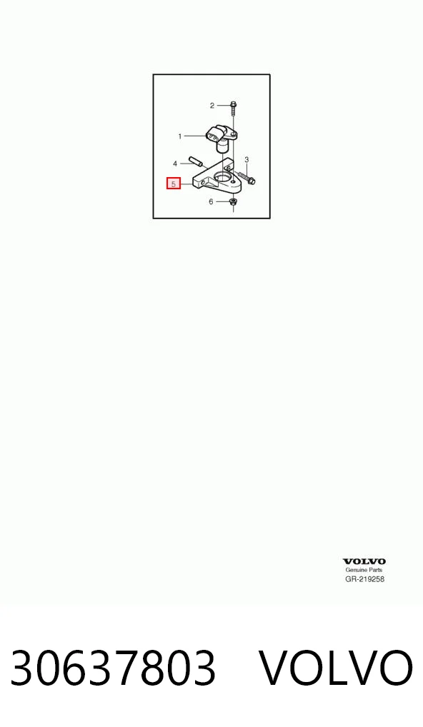 30637803 Volvo Coroa dentada de sensor de posição de cambota