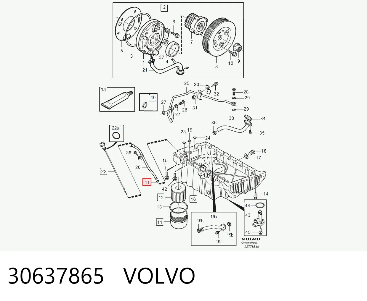 30637865 Volvo Bucim de bomba de óleo da Caixa Automática de Mudança