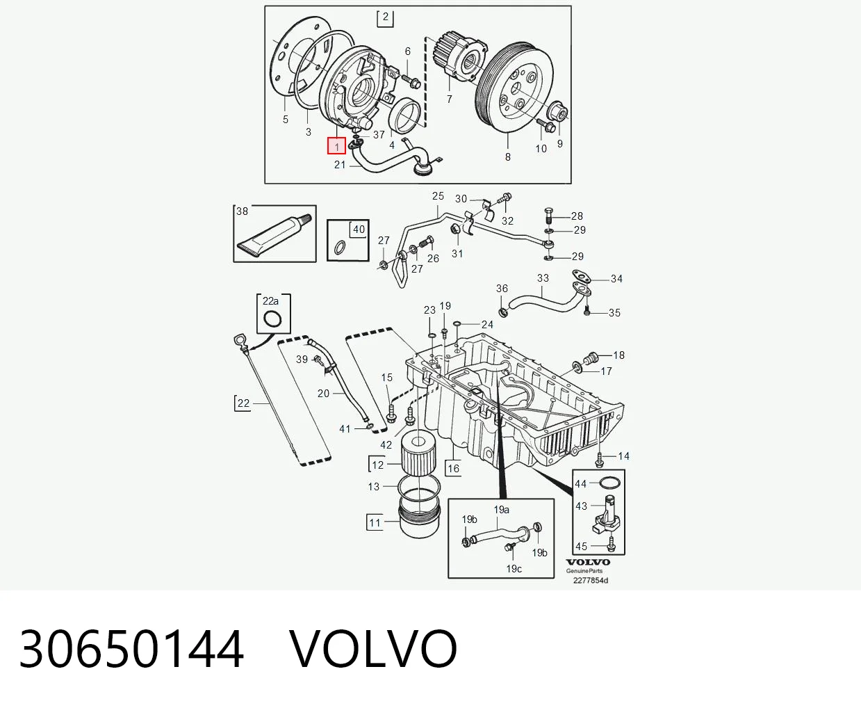 30650144 Volvo Bomba de óleo