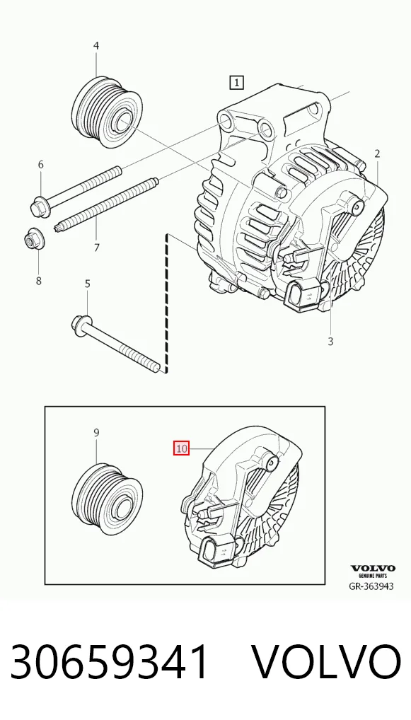 30659341 Volvo Gerador