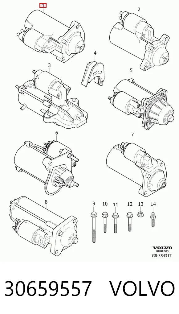 30659557 Volvo Motor de arranco