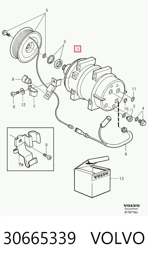 30665339 Volvo Compressor de aparelho de ar condicionado