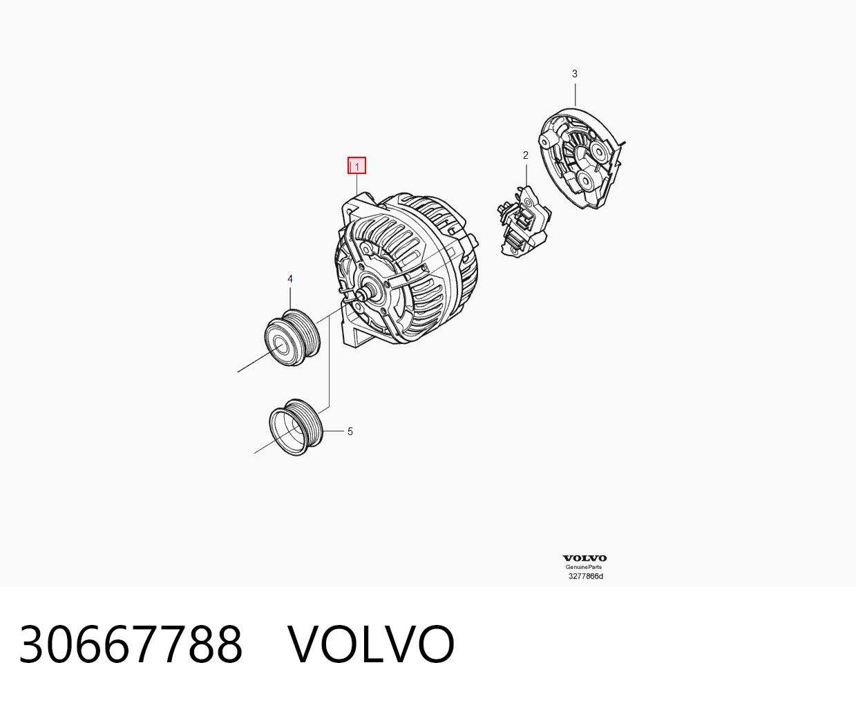 30667788 Volvo Gerador