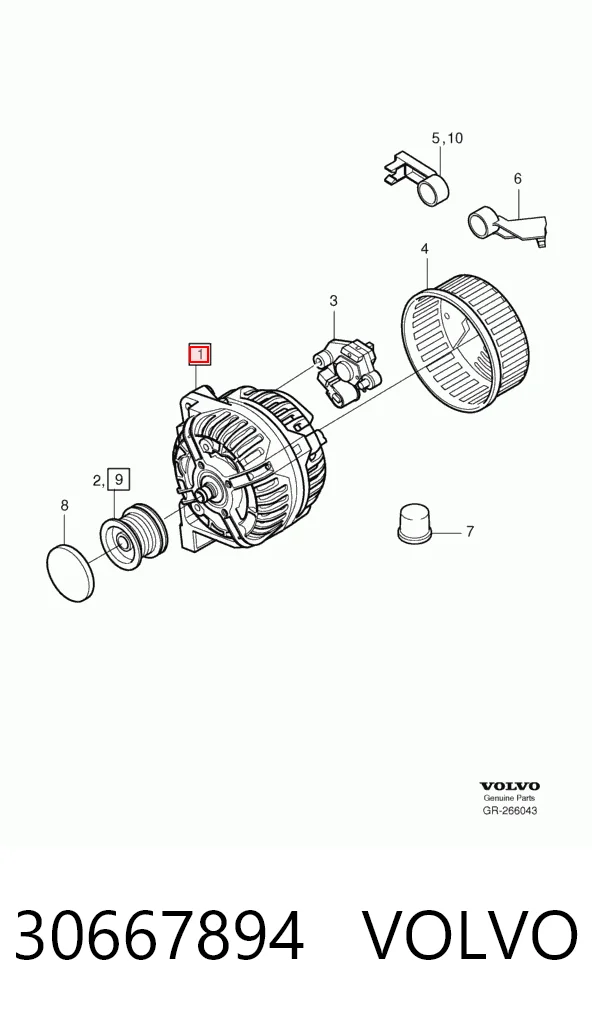 30667894 Volvo Gerador