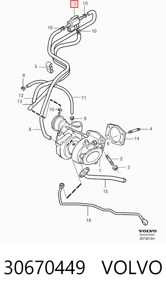 30670449 Volvo Convertidor de pressão (solenoide) de supercompressão