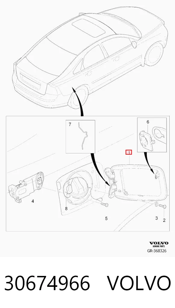 Alcapão do tanque de combustível Volvo V50  MW ao melhor preço