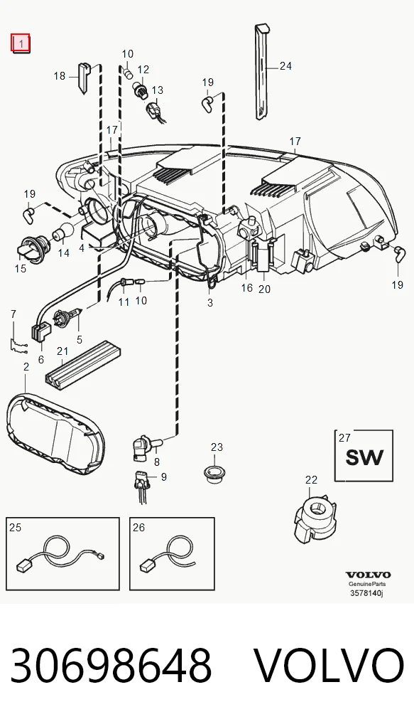 Compre Luz esquerda Volvo S40 2