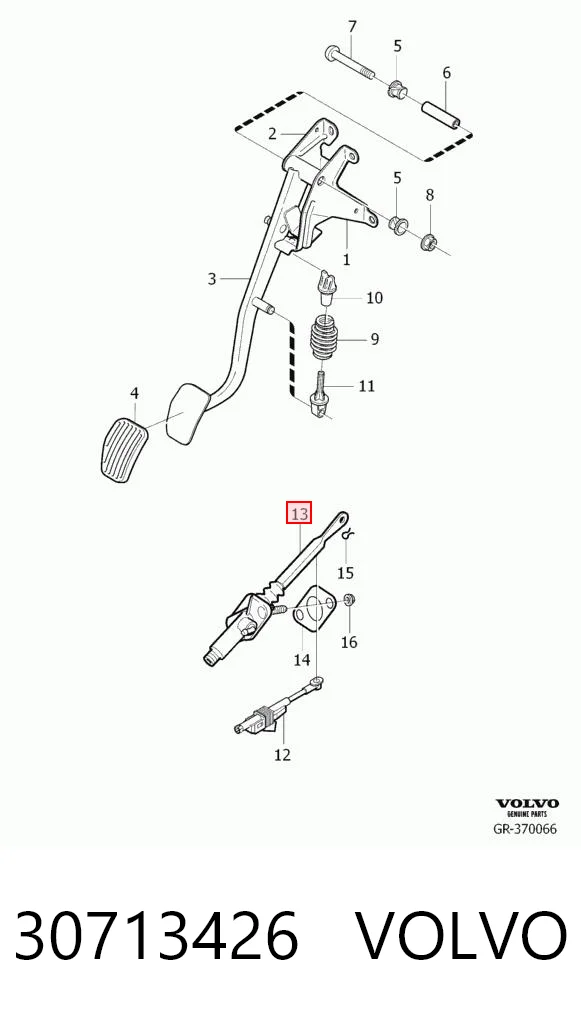 Cilindro mestre de embraiagem para Volvo XC90 