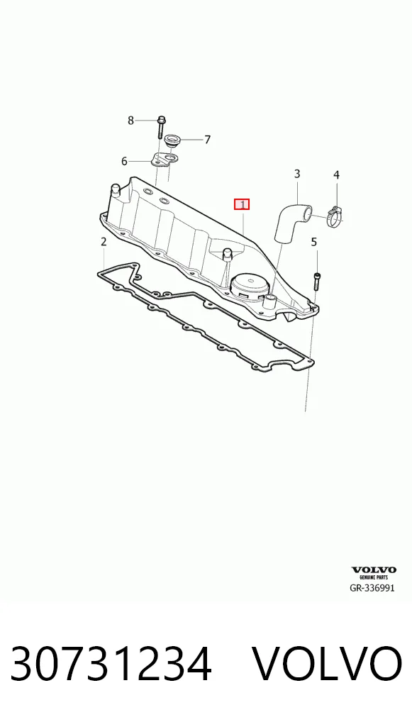 30731234 Volvo Tampa de válvulas