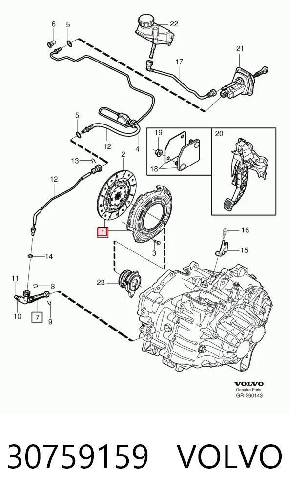  Kit de embraiagem (3 peças) Volvo XC90 SUV (2002 - 2015) 