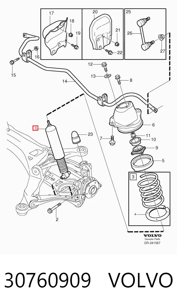444211 Sachs Amortecedor traseiro
