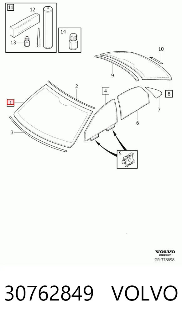 Pára-brisas Volvo S80 I TS, TH, KV ao melhor preço